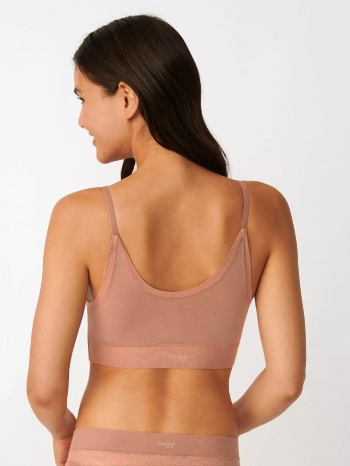 Nėriniuota Sloggi modalo braletė GO ALLROUND LACE, rožinė