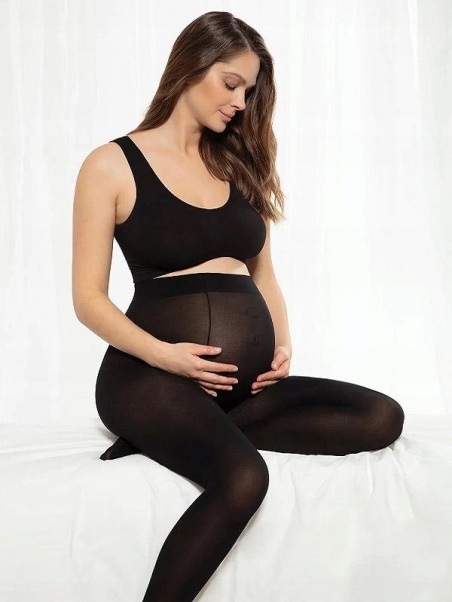 Gatta pėdkelnės nėščiosioms BODY PROTECT MICROFIBRE, 40 denų, juodos spalvos