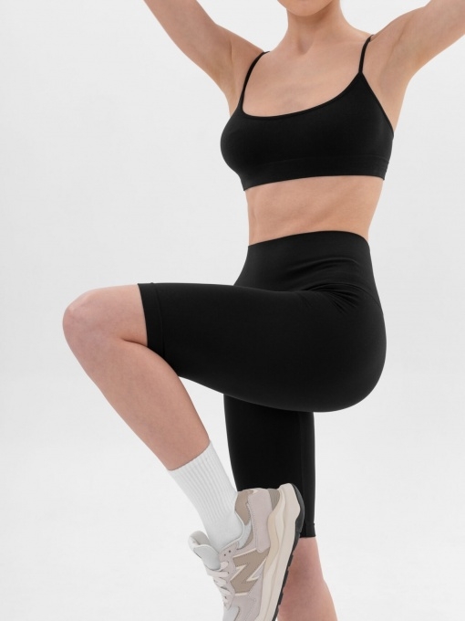 Sia Wear dviratininko biker šortai FEEL FREE, juodos spalvos