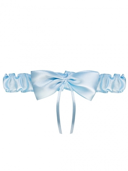 Julimex keliaraištis OTTAWA, žydros spalvos, dekoruotas kaspinėliu