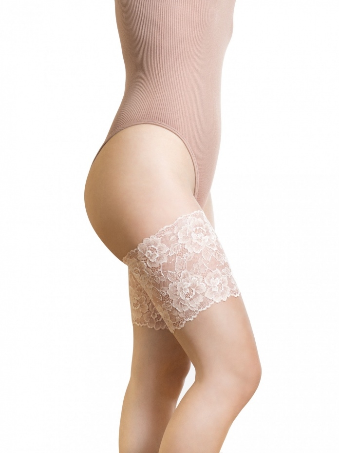FiORE nėriniuotos šlaunų juostos LACE BAND NUDE
