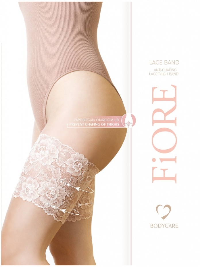 FiORE nėriniuotos šlaunų juostos LACE BAND NUDE