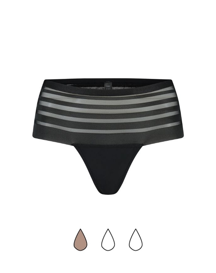 Mažo sugeriamumo Bye Bra menstruacinės boxerstring kelnaitės PERIOD BOXERSTRING LACE