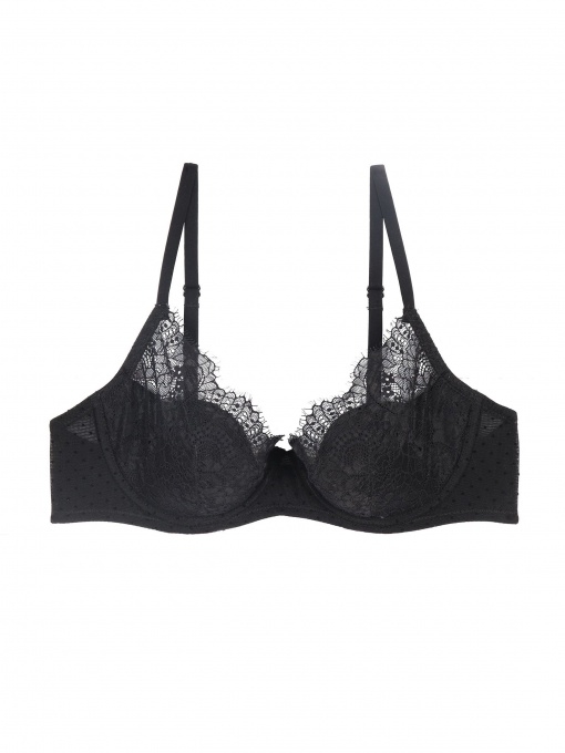 MrMiss liemenėlė JULIETA juodos spalvos su nėriniais