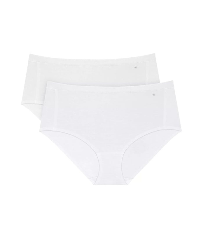 Klasikinių 2 vnt. modalo kelnaičių rinkinys Triumph SMART NATURAL MAXI EX 2P WHITE