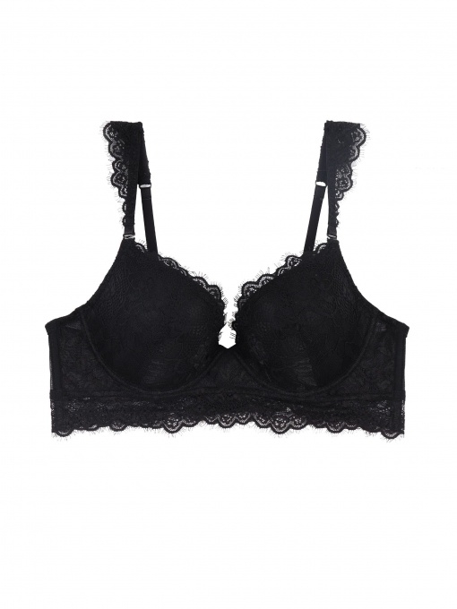 MrMiss liemenėlė CATALINA juodos spalvos su nėriniais