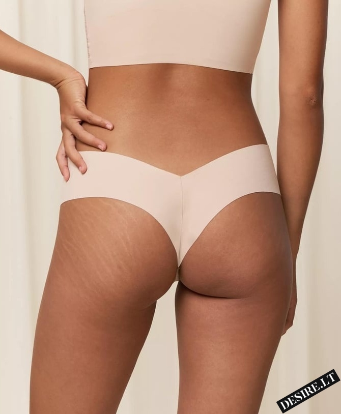 Besiūlės TRIUMPH tanga kelnaitės FLEX SMART HIGHLEG BRAZILIAN EX SOFT PRALINE