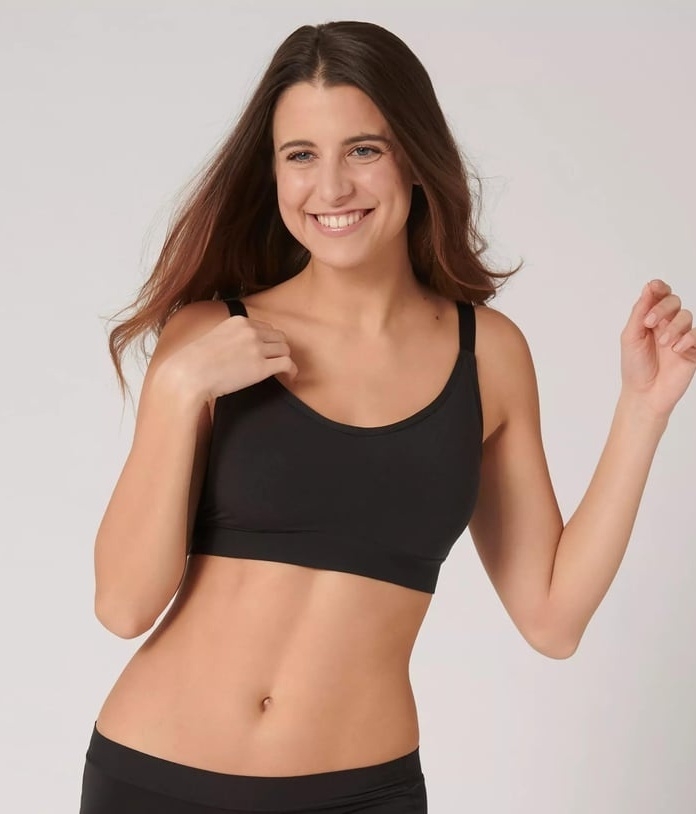 Braletė formuotais kaušeliais SLOGGI GO ALLROUND P BLACK