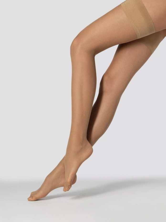 Prilipinamos kojinės Mona GRACE BEIGE 15 den.