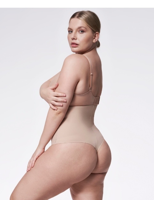 Stiprios kompresijos formuojančios JULIMEX tanga kelnaitės 275 NUDE