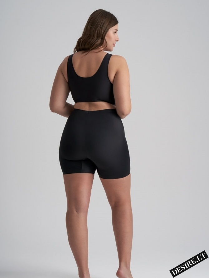 Bye Bra lengvos kompresijos besiūliai formuojantys šortukai INVISIBLE SHORT BLACK