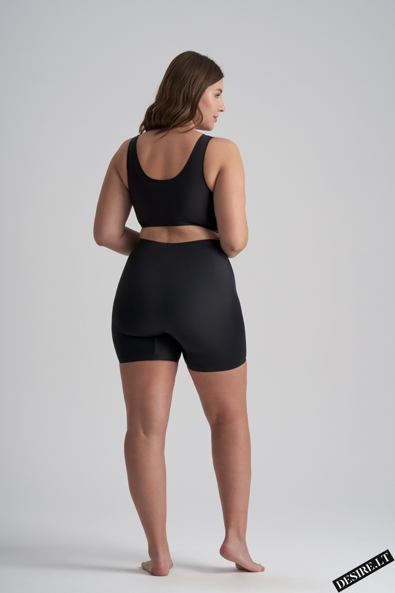 Bye Bra lengvos kompresijos besiūliai formuojantys šortukai INVISIBLE SHORT BLACK