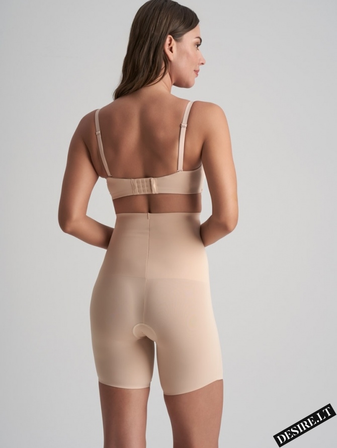 Bye Bra itin stiprios kompresijos besiūliai formuojantys šortukai WAIST CONTROL HW BEIGE