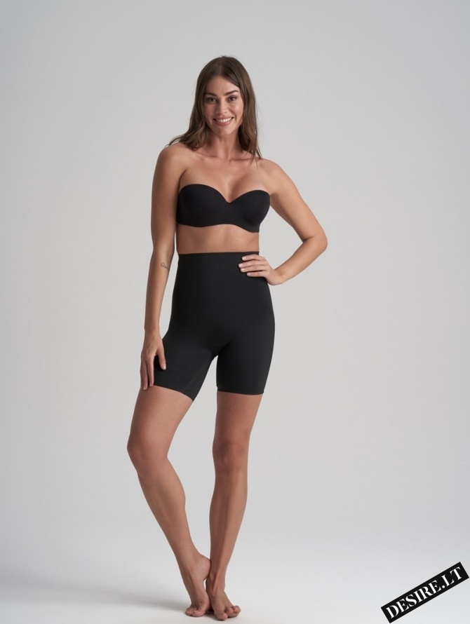 Bye Bra itin stiprios kompresijos besiūliai formuojantys šortukai WAIST CONTROL HW BLACK