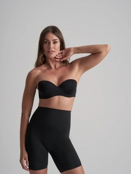 Bye Bra itin stiprios kompresijos besiūliai formuojantys šortukai WAIST CONTROL HW BLACK