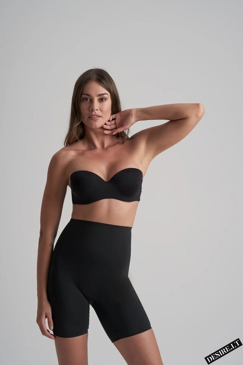 Bye Bra itin stiprios kompresijos besiūliai formuojantys šortukai WAIST CONTROL HW BLACK