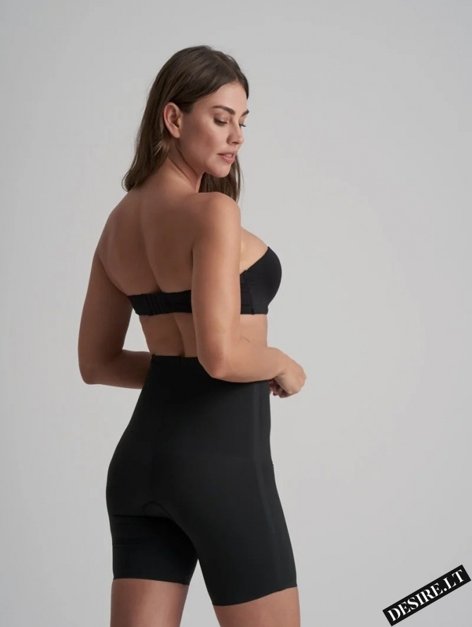 Bye Bra itin stiprios kompresijos besiūliai formuojantys šortukai WAIST CONTROL HW BLACK