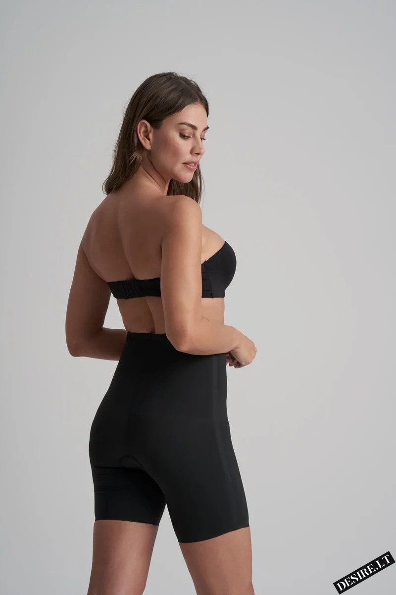 Bye Bra itin stiprios kompresijos besiūliai formuojantys šortukai WAIST CONTROL HW BLACK