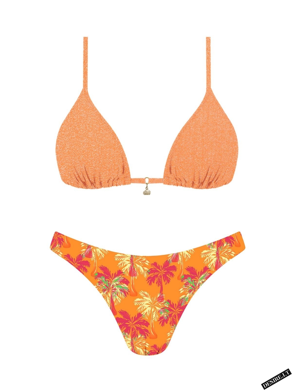 MrMiss bikini maudymosi kostiumėlis METALLIC ORANGE MIX