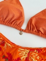 MrMiss bikini maudymosi kostiumėlis METALLIC ORANGE MIX