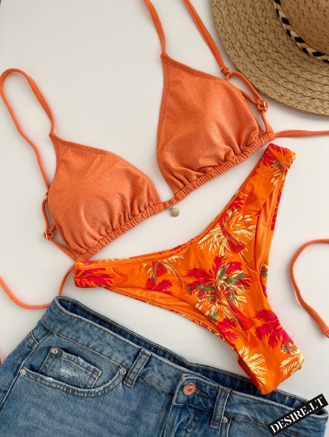 MrMiss bikini maudymosi kostiumėlis METALLIC ORANGE MIX