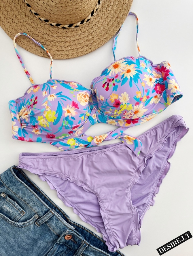 MrMiss bikini maudymosi kostiumėlis LILAC SUMMER