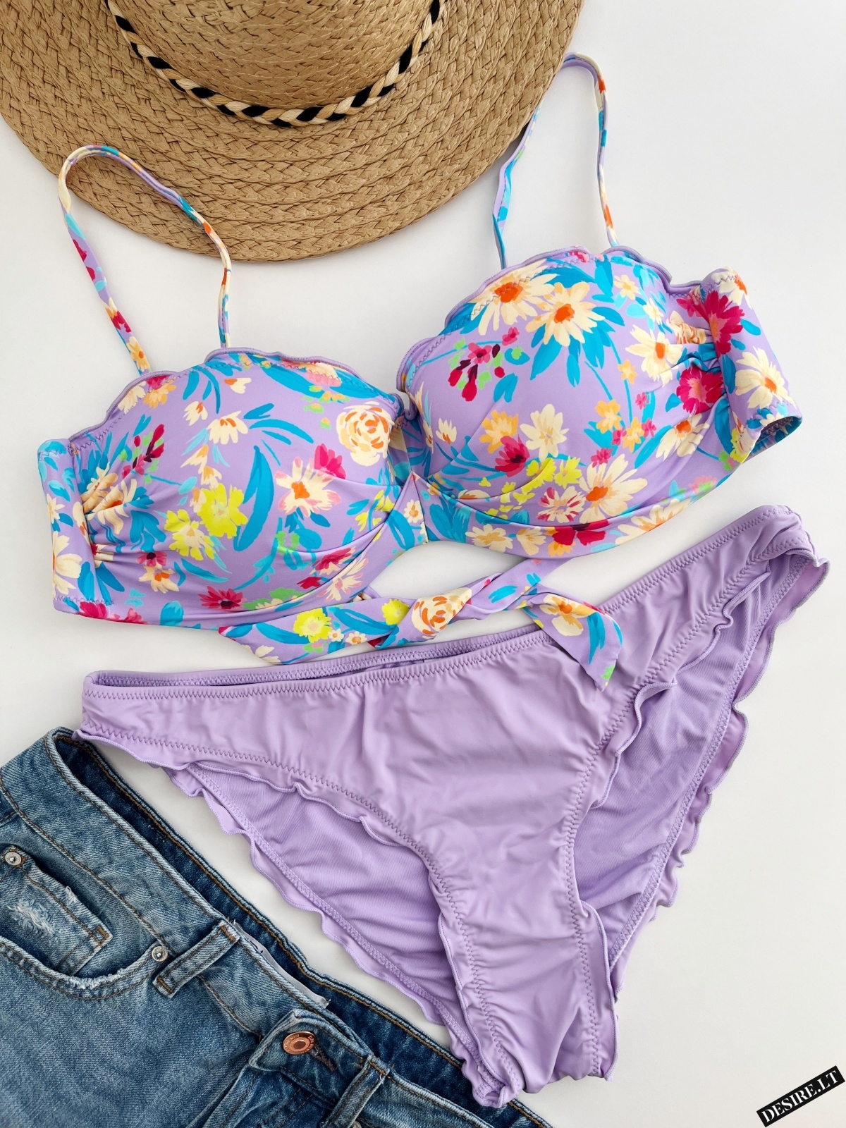 MrMiss bikini maudymosi kostiumėlis LILAC SUMMER