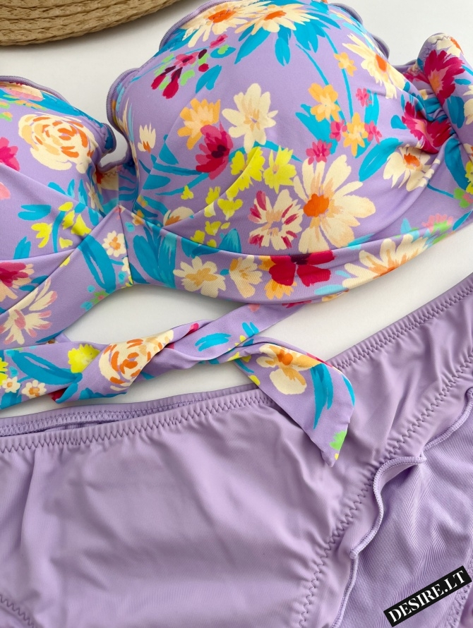 MrMiss bikini maudymosi kostiumėlis LILAC SUMMER