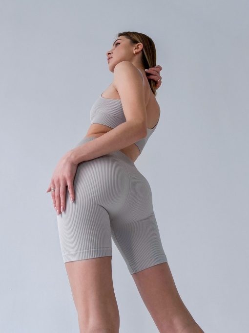 Sia Wear RIB biker šortai POWER RIB MID RISE BIKE SHORTS ATMOSPHERE