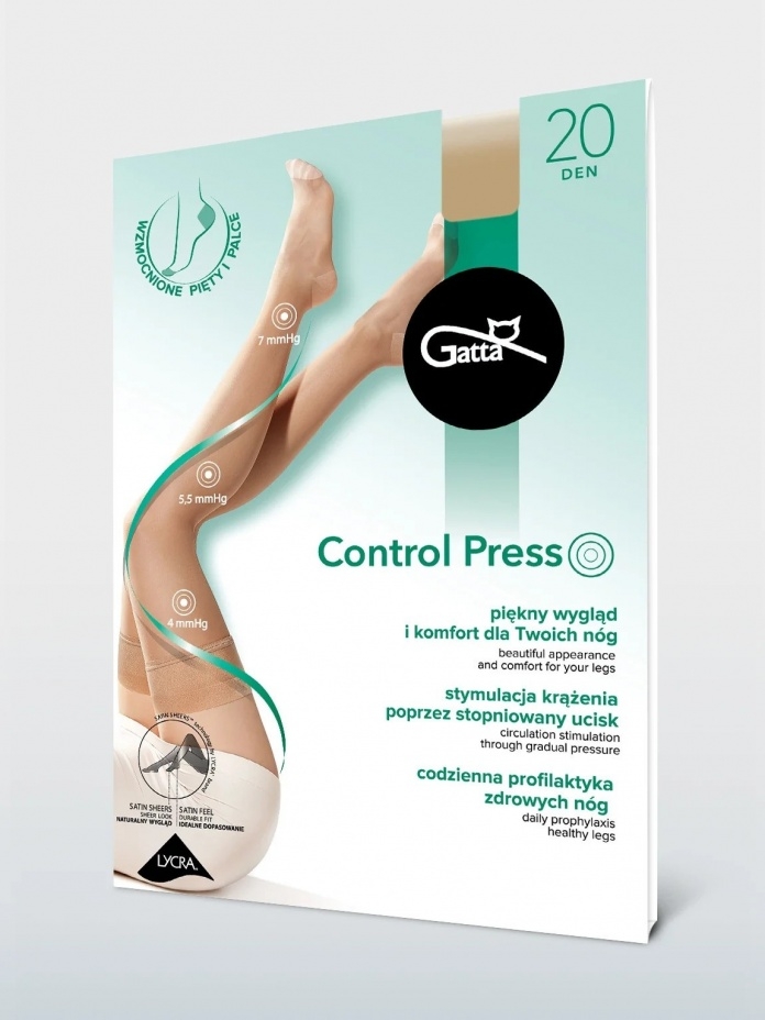 Gatta kompresinės kojinės CONTROL PRESS 20 den.