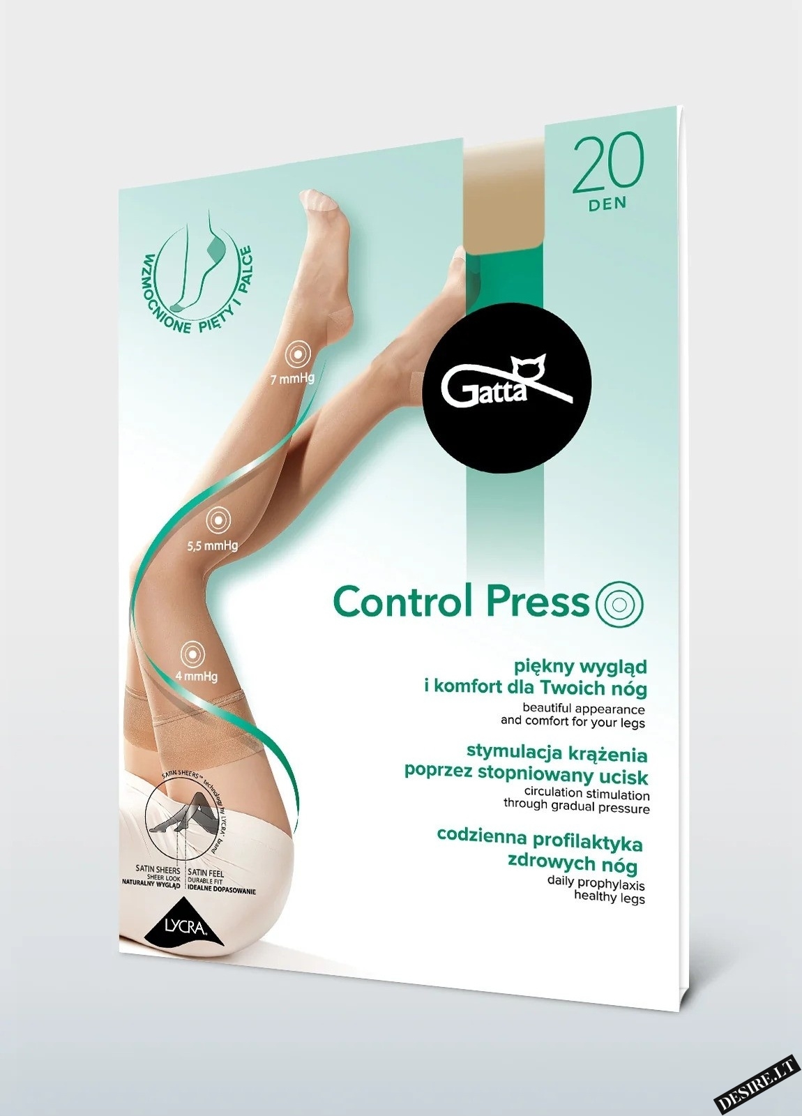 Gatta kompresinės kojinės CONTROL PRESS 20 den.