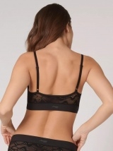 SLOGGI nėriniuota braletė su pakietinimu GO ALLROUND LACE P BLACK