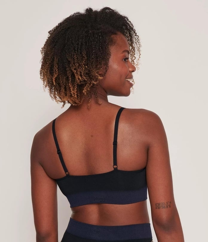 Sloggi braletė su pakietinimu ir alavijo mikrokapsulėmis EVER INFUSED ALOE BRALETTE BLACK