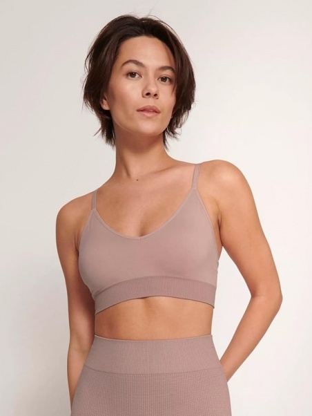 Sloggi braletė su pakietinimu ir alavijo mikrokapsulėmis EVER INFUSED ALOE BRALETTE FOGGY MAUVE