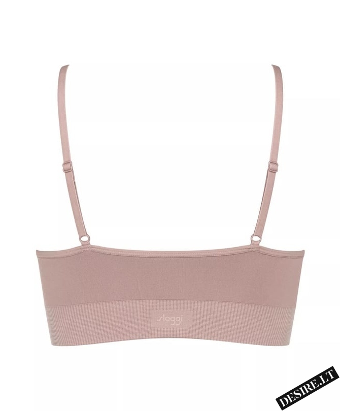 Sloggi braletė su pakietinimu ir alavijo mikrokapsulėmis EVER INFUSED ALOE BRALETTE FOGGY MAUVE