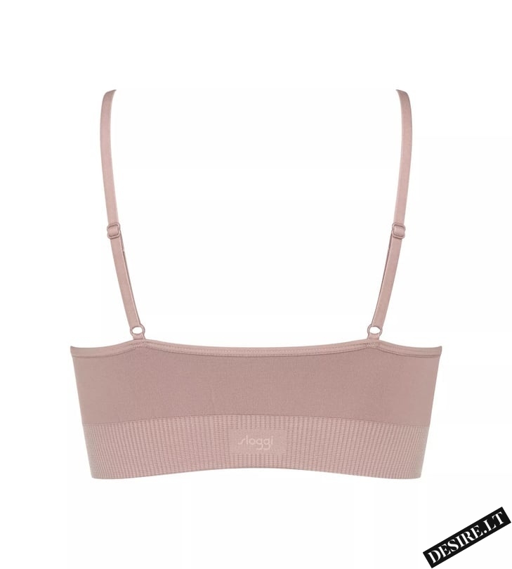 Sloggi braletė su pakietinimu ir alavijo mikrokapsulėmis EVER INFUSED ALOE BRALETTE FOGGY MAUVE