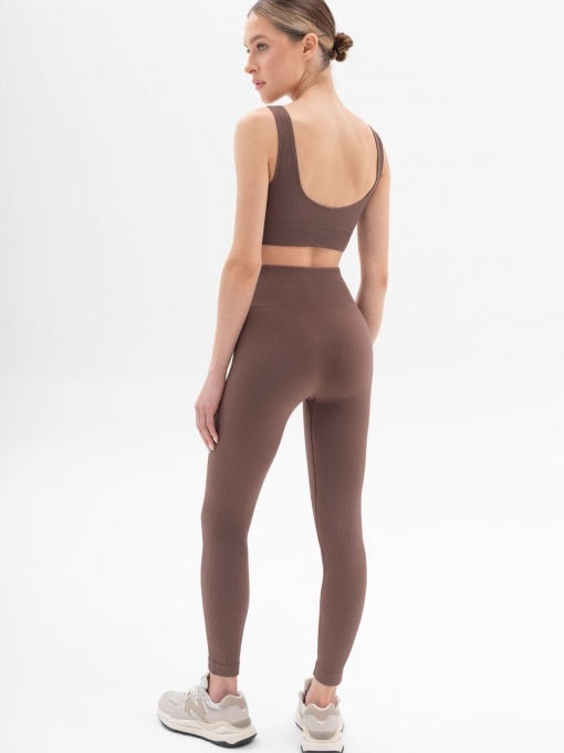 Sia Wear RIB formuojančios tamprės aukštu juosmeniu COFFEE