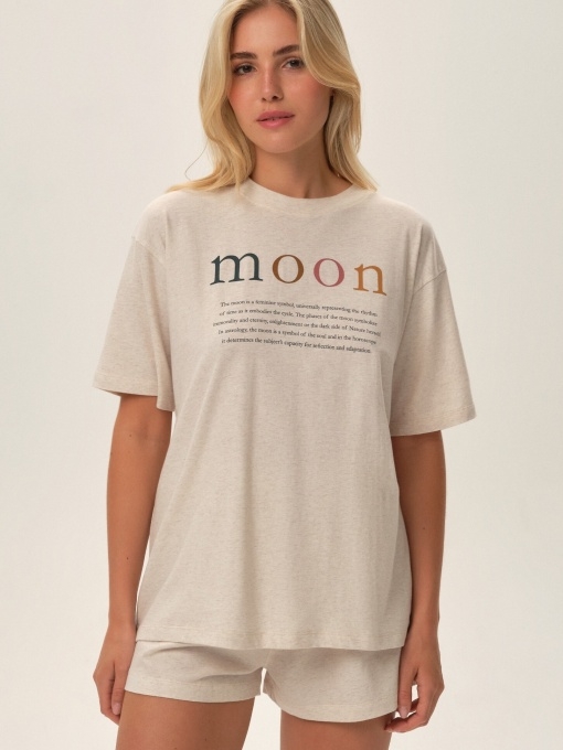 Henderson Ladies medvilninė pižama su šortais FUNE