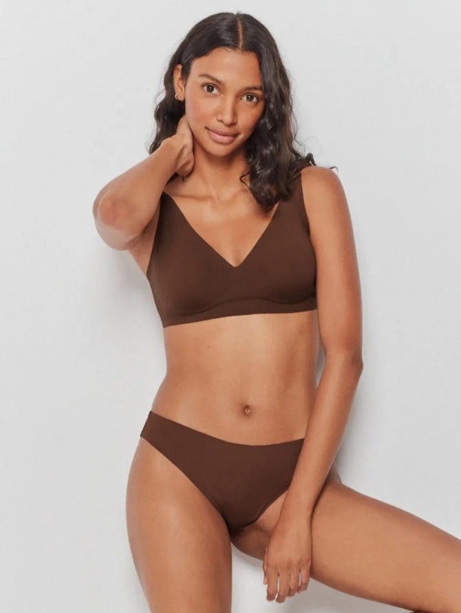 Bevielė Gisela push-up liemenėlė BELLE CHOCOLATE