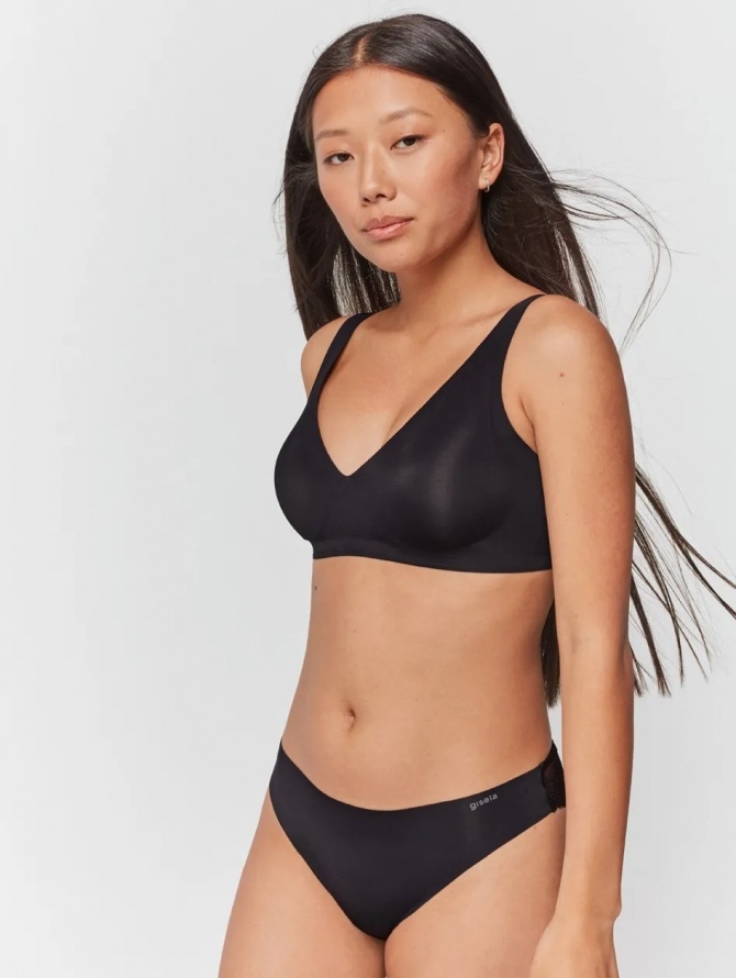 Bevielė Gisela push-up liemenėlė BELLE BLACK