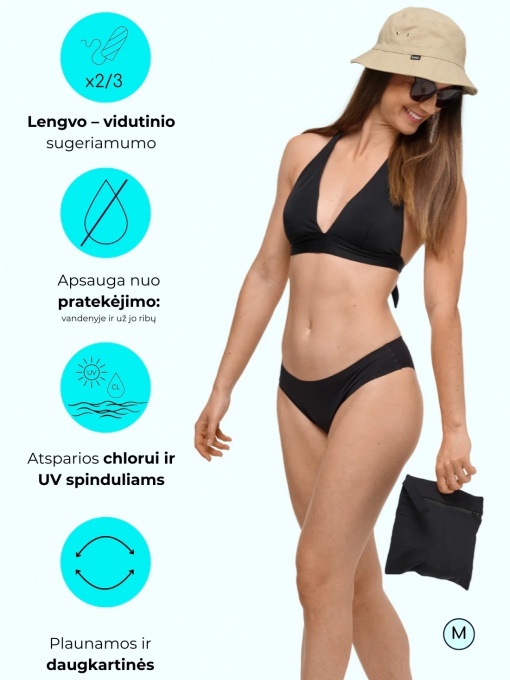 Menstruacinės besiūlės Sorio maudymosi kelnaitės NINA