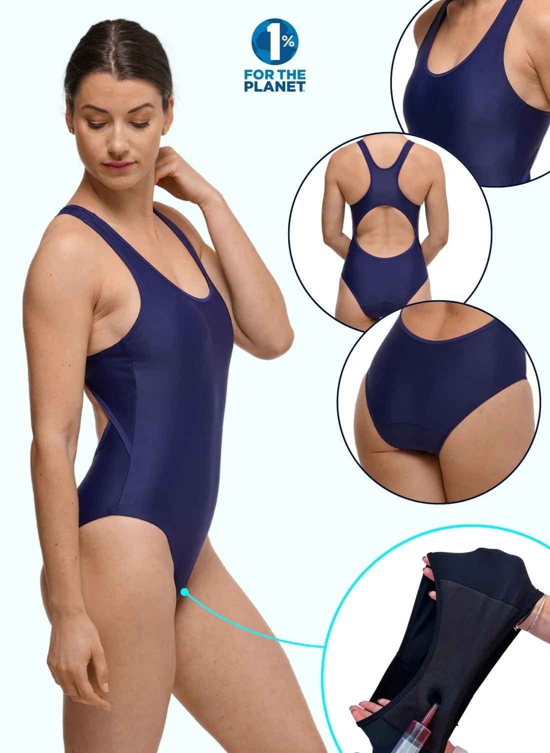 Menstruacinis maudymosi kostiumėlis LOLA BLUE
