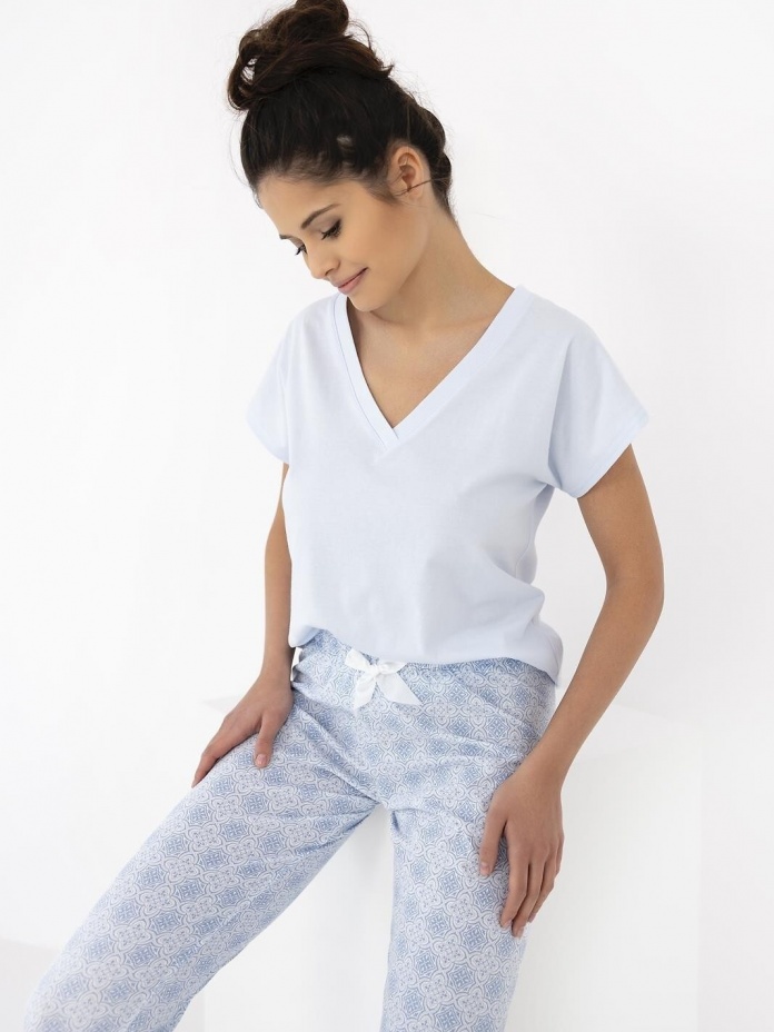 Sensis medvilninė pižama su ilgomis kelnėmis EVELINA S-XL