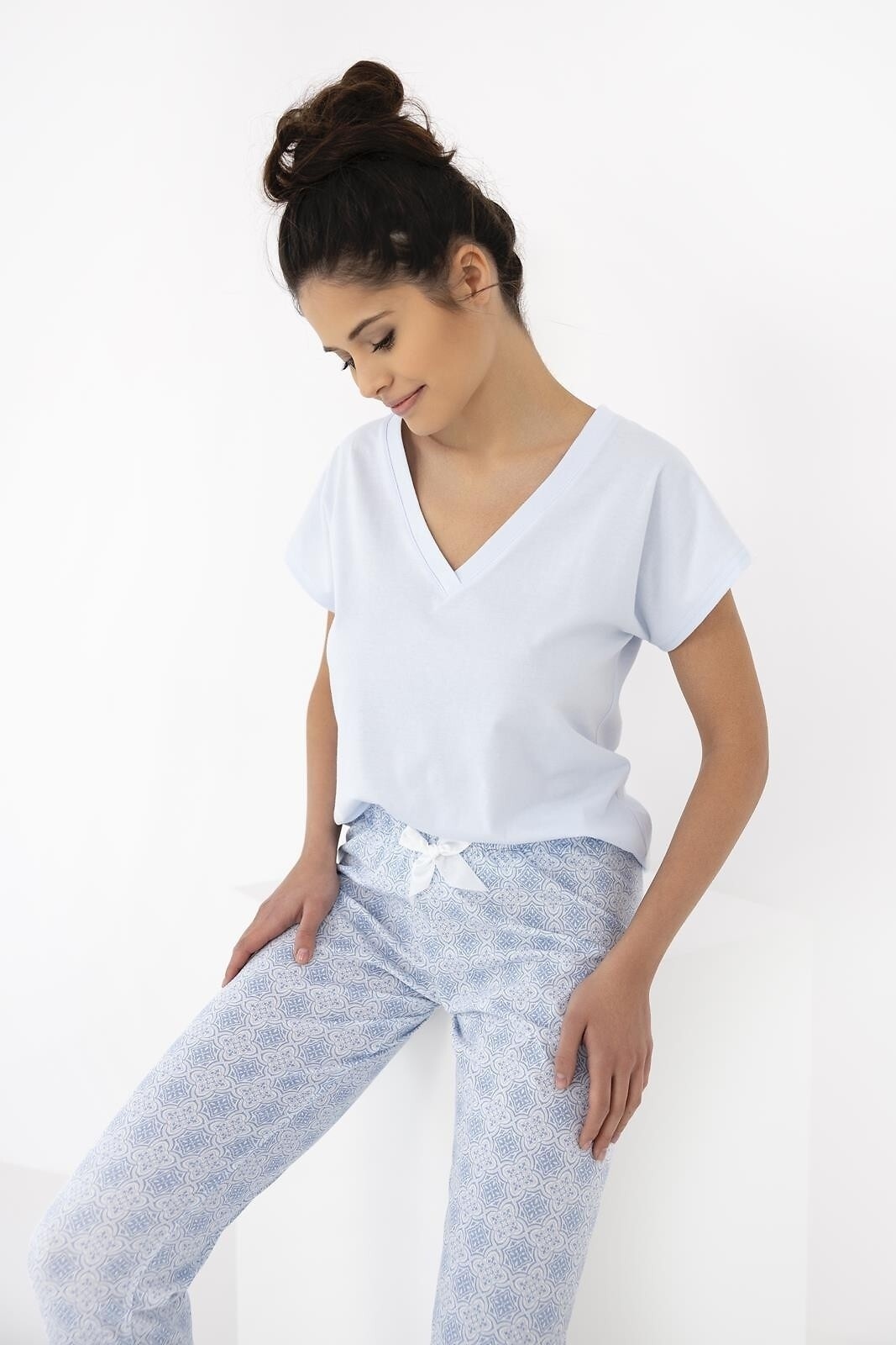 Sensis medvilninė pižama su ilgomis kelnėmis EVELINA S-XL