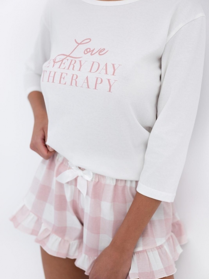 Sensis medvilnės pižama su šortais EMILY