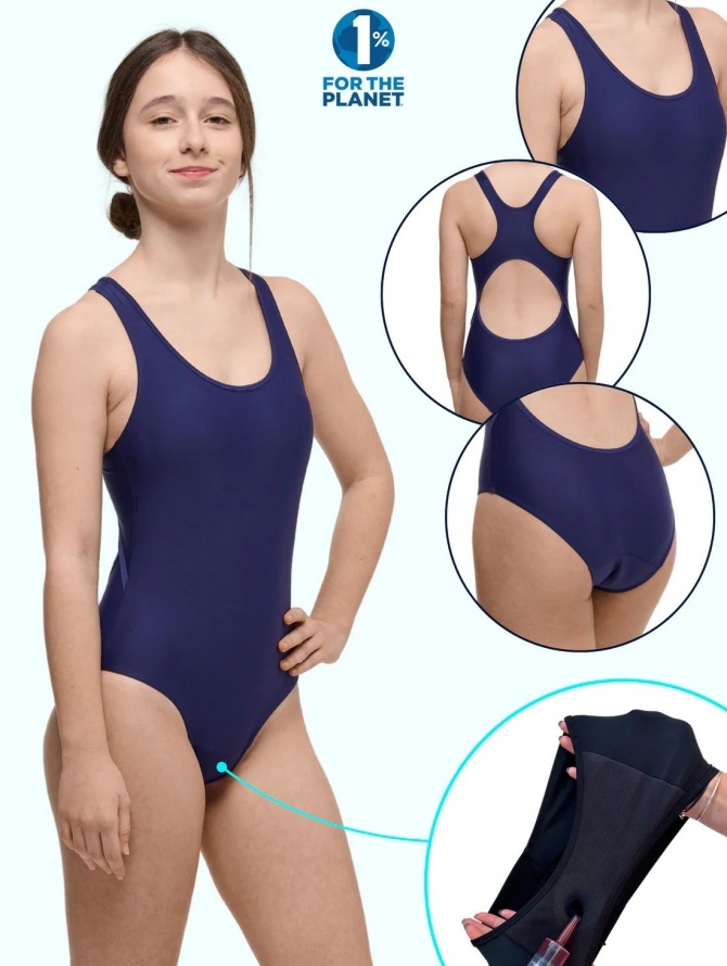 Menstruacinis maudymosi kostiumėlis paauglėms LOLA BLUE TEENS