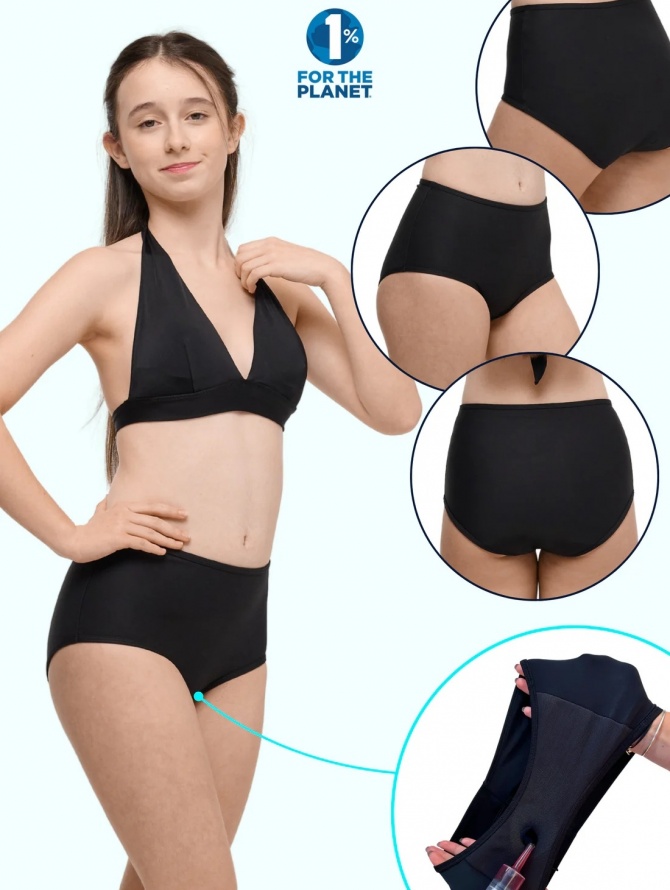 Menstruacinės besiūlės maudymosi kelnaitės paauglėms NAYA TEENS