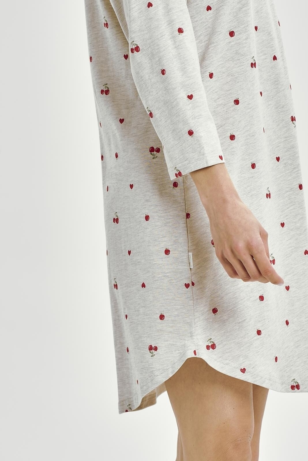 TARO medvilniniai pilki naktinukai ilgomis rankovėmis ADELE 3431 S-XL