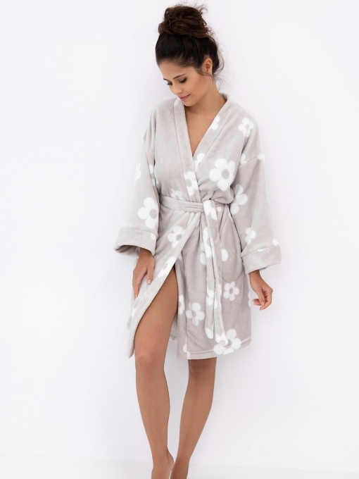 Sensis trumpas soft chalatas MELODY GREY