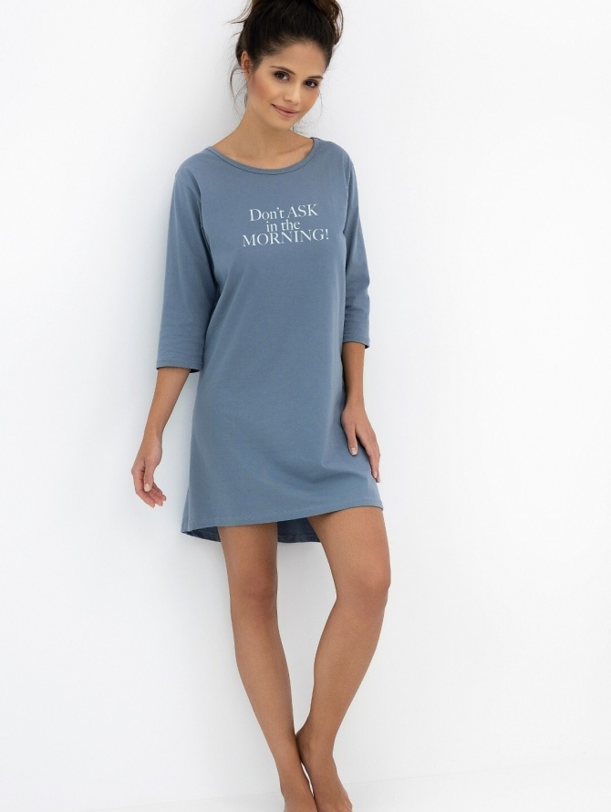 Sensis medvilnės naktinukai MORNING ilgomis rankovėmis